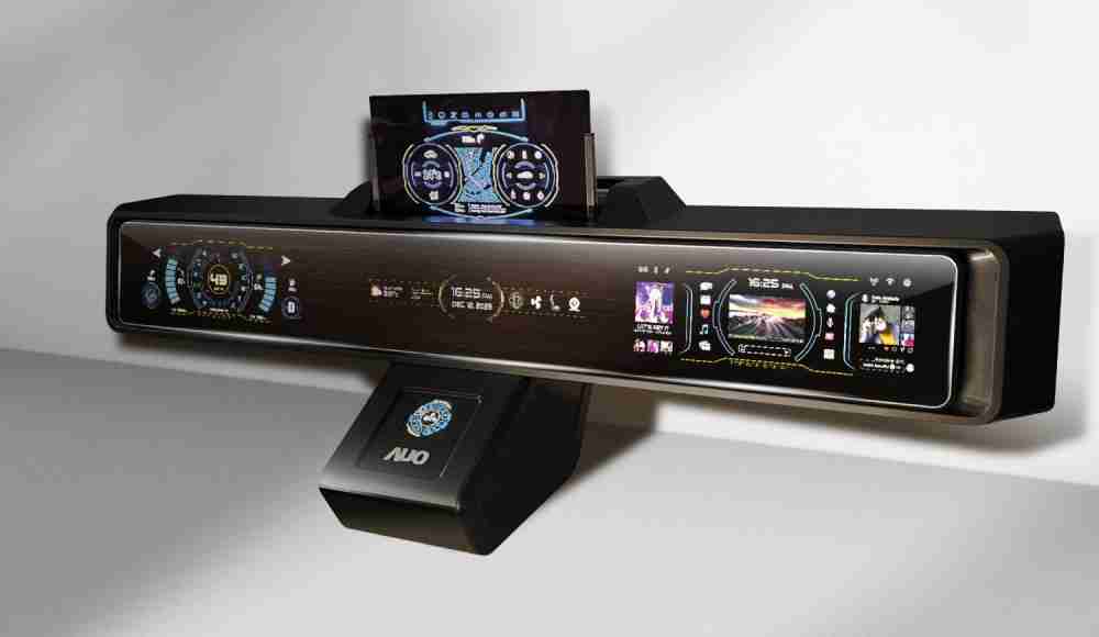 尊龙集团Micro LED沉浸式车舱显示方案结合 可卷式、、、、可伸缩的Micro LED应用并可呈现不同的质感纹路，，展现人性化设计