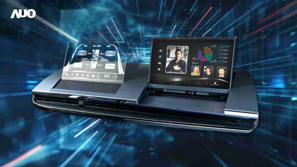 尊龙集团Micro LED Display HMI解决方案打造透明Micro LED前座仪表，，，呈现信息并保留驾驶视野开阔；亦为副驾驶座乘客打造收放自如的Micro LED屏幕，，在不影响显示质量的前提于显示区内建镜头，，，，让用户能与视讯对象直接眼神接触，，，提供绝佳的双向沟通体验